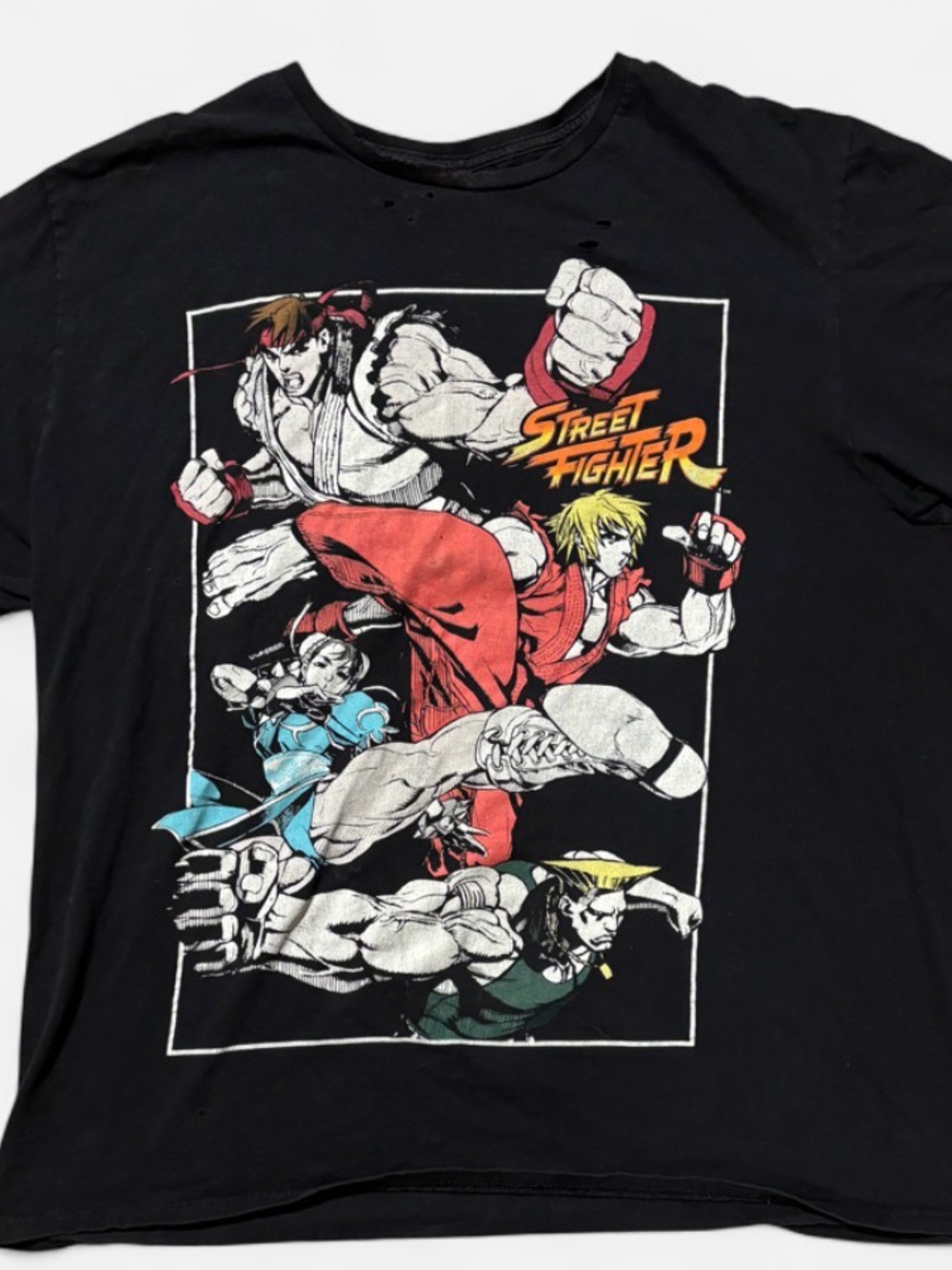 Street Fighter Graphic Men's T-Shirt - Black